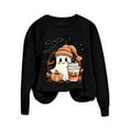 thumbnail image 5 of Meichang Womens Halloween Sweatshirts Ghost Graphic Sweatshirt Oversized Crewneck Long Sleeve Fall Pullover Vintage Sweatshirts, 5 of 6