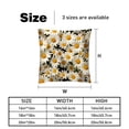 thumbnail image 5 of Daisy Velvet Throw Covers Pillow Inserts - Set of 2 Decorative Pillows with Unique Patterns for Home Decor, Couch, Bed - 16x16, 18x18, 20x20 Inches, 5 of 6