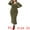 Army Green, variant on DARING DIVA Plus Size Ribbed Knit Midi Side Slit Long Sleeves Dress 1X Black