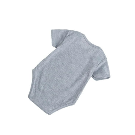 

Casual Round Neck Tee Short Sleeve Grey Baby Bodysuits (Baby s)