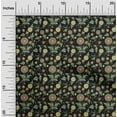 thumbnail image 2 of oneOone Cotton Flex Black Fabric Asian Suzani Quilting Supplies Print Sewing Fabric By The Yard 40 Inch Wide, 2 of 5