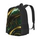 thumbnail image 1 of Disketp Green Marble Mochila Minimalista de Gran Capacidad, Mochila de Viaje para Escuela, Trabajo o Uso Diario, 1 of 6