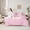 Pink D, variant on Homewish Initial M Letter Bedding Comforter Set 7-Piece, Girly Pink Stripes Abstract King Bedding Sets, Princess Cartoon Bowknot Reversible Bed Sheets, Microfiber Bedroom Decor