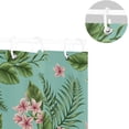 thumbnail image 5 of Tropical Flower Shower Curtain for Bathroom Waterproof Fabric Shower Curtains Bathtub Curtain with 12 Hooks, 60"x 72" for Bath Hotel Room, 5 of 6