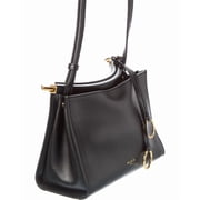 ALAÏA Le Click Leather Shoulder Bag, Black