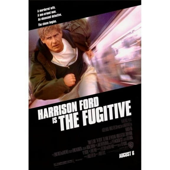 Pop Culture Graphics  The Fugitive Movie Poster Print - 27 x 40
