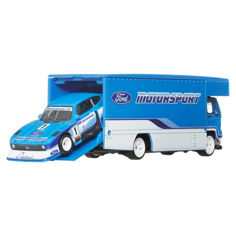 Hot Wheels® Team Transport Truck & Race Car, Gift for Racing