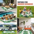 thumbnail image 4 of Monstera Leaves Outdoor Rug for Patio/Deck/Porch, Non-Slip Large Area Rug 6 x 9 Ft, Summer Tropical Palm Leaf Botanical Green Indoor Outdoor Rugs Washable Area Rugs, Camping Rug Carpet Runner, 4 of 8