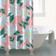 thumbnail image 6 of 72x72 Inch Fabric Shower Curtain Waterproof Polyester, Daisy Floral Print, 6 of 6
