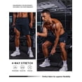 thumbnail image 4 of COOFANDY Men's Athletic Running Shorts Quick Dry 7" Workout Gym Short Lightweight Active Sport Short for Tennis Hiking, 4 of 6