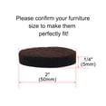 thumbnail image 2 of Unique Bargains Felt Furniture Pads Round 2' Self Adhesive Anti-scratch Floor Protector 10pcs, 2 of 7