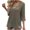 Army Green, variant on Umfun Pullover Sweater for Women Loose Casual Knitted Solid Sweater Round Neck 3/4 Sleeve Soft Touch Lightweight Sweaters White XL