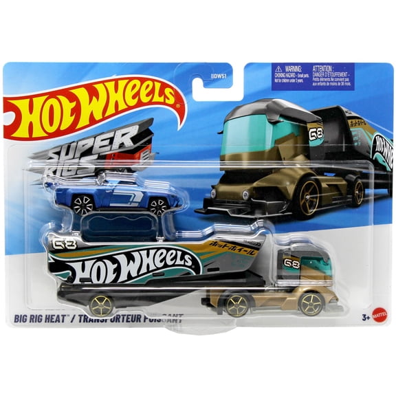 Hot Wheels Super Rigs Big Rig Heat Diecast Car [Gold]