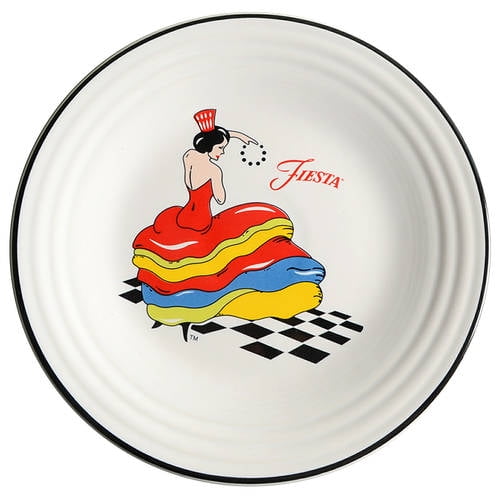 Open Box Homer Laughlin Fiesta Dancing Lady Luncheon Plate 11182795