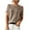 #Khaki, variant on DPTALR George Women's Cute Lightweight Short Sleeve Sweater Tops,Crew Neck,Plain,Relaxed Fit,Business Casual T-Shirts,#Coffee,Size M