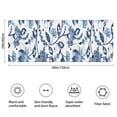 thumbnail image 3 of Blue Floral Leaf Pattern Bathroom Rugs Mat,Non Slip Microfiber Bathroom Rug,Rubber Backing,Soft Bathroom Mats for Bathroom Floor,Tub and Shower,60x24in(150x60cm), 3 of 5