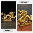 thumbnail image 5 of FOMIYES Elegant Dragon Statue In Golden Resin For Home Decor And Ornament 1Pack 11.4x4.7x1.8in, 5 of 8