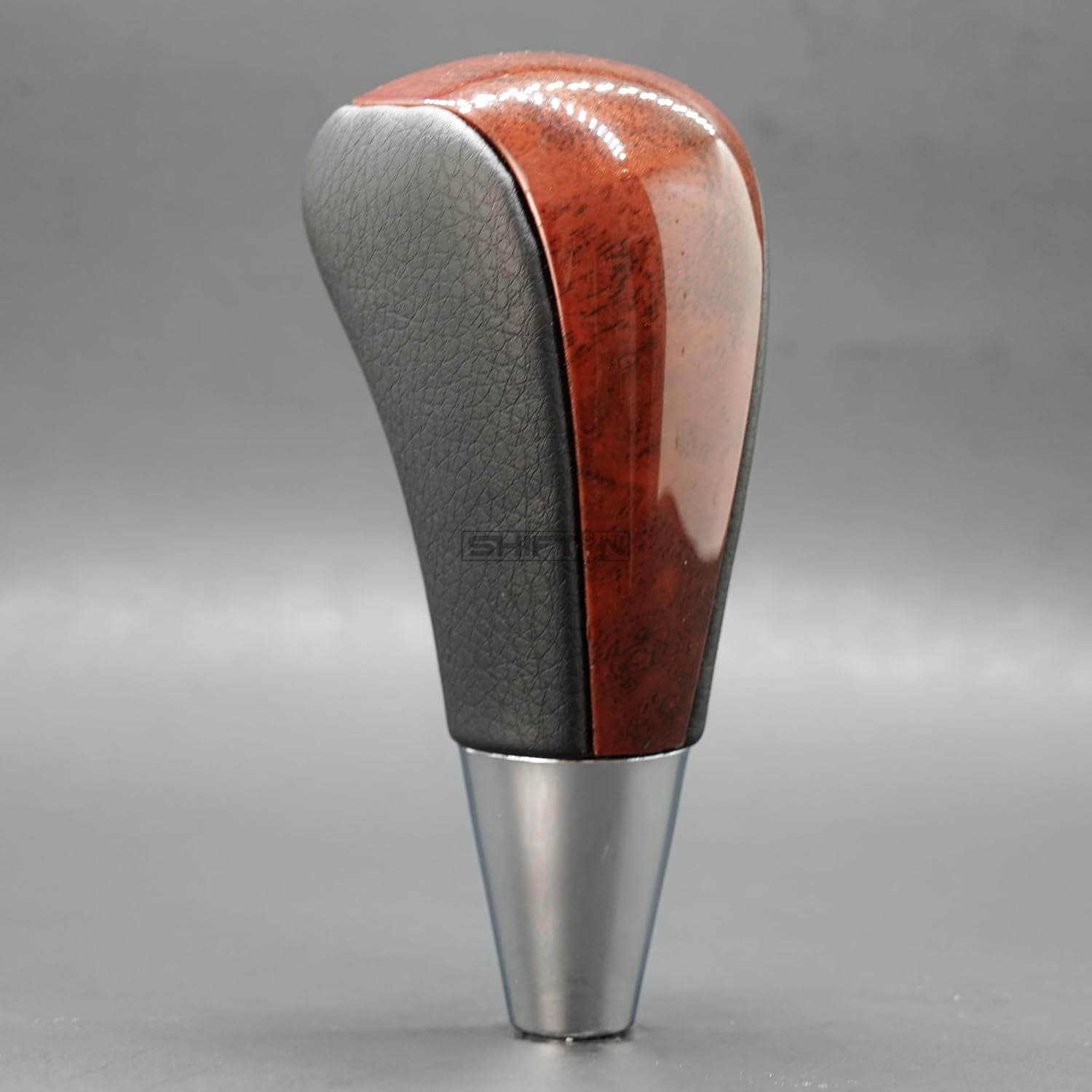 SHIFTIN Gear Shift Knob Shifter for Toyota Yaris 4Runner Rav4 Sienna Camry Corolla Tacoma Venza and Lexus ES GS IS LS LX RX SC 300 300h 330 350 400 430 450h 460 (Black Leather / Walnut Wood)