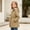 Khaki, variant on Cethrio Girls Rain Jackets Size 10-12, Outdoor Waterproof Mid-length Zip up Hooded Windbreaker with Pockets Pink