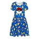 thumbnail image 1 of Vestido Pokémon para niña con lentejuelas Pikachu, color azul, tallas 4-16, 1 of 5