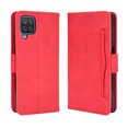 thumbnail image 1 of Case for Samsung Galaxy A12/M12 Cover Adjustable Detachable Card Holder Magnetic closure Leather Wallet Case - Red, 1 of 5