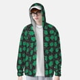 thumbnail image 2 of Vsdgher Cartoon Kawaii Frogs Print Adult Hoodie Shirts Rash Guard for Men Women,Long Sleeve Sun Protection Fishing Shirts for Athletic Running Swim-Large, 2 of 7