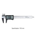 thumbnail image 1 of Herramienta de medición de pantalla completa del calibrador Vernier digital electrónico (negro 150 mm) Likrtyny  Para estrenar, 1 of 8