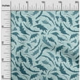 thumbnail image 2 of oneOone Rayon Dark Teal Green Fabric Asian Block Sewing Material Print Fabric By The Yard 56 Inch Wide, 2 of 4