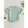 thumbnail image 4 of Spewahor Baby Boys Girls Summer Romper, Short Sleeve Solid Color Bodysuit Newborn Clothes, 4 of 8