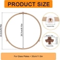 thumbnail image 2 of Microwave Turntable Ring, 8.74in Microwave Roller Ring Replacement with Rotating Core Glass Plate Tray Support Holder for Smooth Heating, 2 of 7