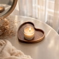 thumbnail image 7 of Miwamany Heart Shaped Wooden Tray Platter, Small Solid Wood Serving Plate for Snacks Fruit, Decorative Catchall Organizer for Living Room Coffee Table Tea Room, 7 of 7