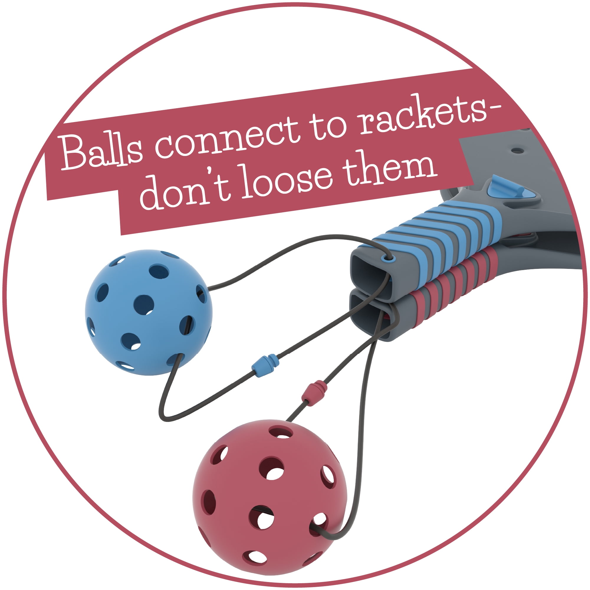Chillafish Pickli - Connectable and Lightweight Beach-Ready Pickleball Set Ages 5+