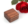 thumbnail image 4 of Estuche Organizador de Anillos de Madera Estuche de Almacenamiento de Anillos de Boda Joyero Pareja Anillos Titur Cuadrado Portátil para Anil Marron oscuro Sunnimix Caja de joyería, 4 of 8