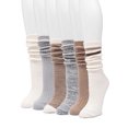 thumbnail image 4 of MUK LUKS Women's Fluffy Dream Tall Boot Socks, 6-Pack, OSFM, 4 of 6