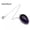 Amethyst, variant on Oval Egg Natural Crystal Chakra Pendulum Stone Chain Dowsing Yoga Healing Reiki-Amethyst