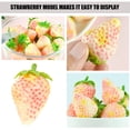 thumbnail image 6 of HONMEET 5Pcs Lifelike Pink Faux Strawberries Plastic Models Ideal for Home Decor and Event Decoration, 6 of 7