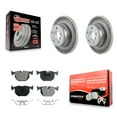 thumbnail image 1 of Transit Auto Rear Coated Disc Brake Rotors and Semi-Metallic Pads Kit for Car BMW X5 KGF-101362, 1 of 11