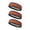 DARK GRAY / DARK ORANGE / WHITE, variant on Couver Unisex Terry Striped Basketball Headband Sweatband, Blue/Red, 3 Pieces