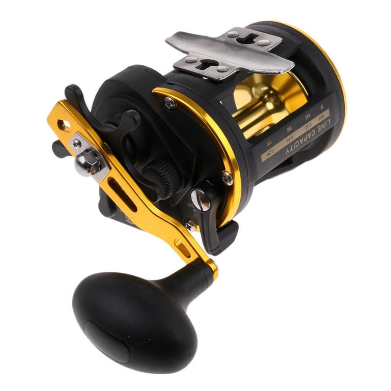 ball Bearings Fishing Trolling Reel With Line Counter Boat Fishing Powerful  Aluminum Alloy 