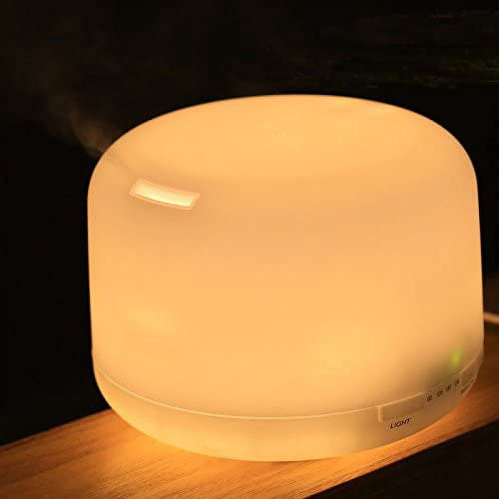 INTBUYING Aromatherapy Diffuser Ultrasonic Mist Air Humidifier with LED Light Timers Setting for Baby Bedroom Home Office