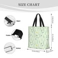 thumbnail image 3 of Fuzoiu Wildflower Watercolor 5 Print Durable Tote Bag,Shoulder Bag with Zipper Closure,Casual Tote's Handbag,for Daily Use, Shopping, School, Work, 3 of 7