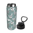 thumbnail image 2 of Balery cartoon geese Pattern 18oz Sports Insulated Kettle Stainless Steel Sports Insulated Kettle Leak-proof Water Bottle For Running Hiking Cycling Climbing Water Bottle, 2 of 7