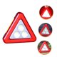 thumbnail image 2 of Triángulos reflectantes de seguridad, señal de advertencia, marco de advertencia de plástico deslumbrante, triángulos reflectantes en carretera, versión de energía Solar, 2 of 5