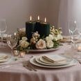 thumbnail image 2 of Balsa Circle 6 Hunter Green 3x6 in Dripless Round Unscented Pillar Candles Party Wedding Reception Centerpieces Event Home Decorations Supplies, 2 of 6