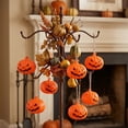 thumbnail image 4 of Mini Handheld LED Jack O Lantern Light, Battery Operated Halloween Pumpkin Lamp, Portable Decor for Mantel, Party, Tabletop, Indoor Home, Trick or Treat & Holiday Accent, C, 4 of 7