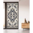thumbnail image 2 of Window Privacy Film Black White Boho Stained Glass Window Film Decorative Sun Block Window Cover Vintage Ethnic Tribe Abstract Art Window Clings Static Adhesive Sticker for Bathroom 35.4"x78.7", 2 of 7
