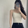 thumbnail image 2 of Womens2025ï¼Women's Cami with Built-in Shelf Bra, Stretch Cotton Camisole, Adjustable Straps, 2 of 3
