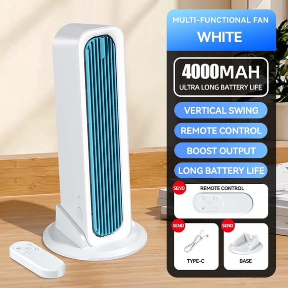 JZCHUNTOY Wall Mounted Desk Fan, 1 Fan + 1 Remote Control Set, 3 Speed Adjustable Wide Angle Oscillating Cooling Fan, Multifunctional Remote Quiet Operation Fan for Home Office Bedroom Garage Use