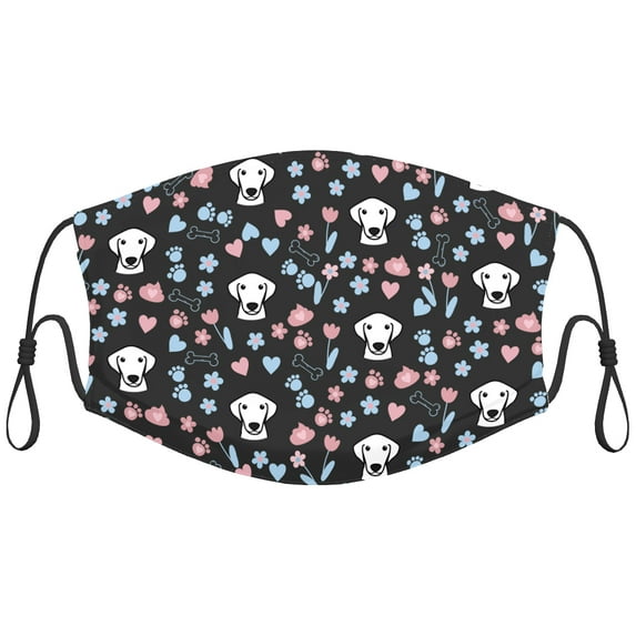 Cute Kuvasz Dog Graphic Printed Cloth Face Masks Reusable Washable Adjustable for Child (10 PCS)