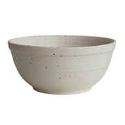 Creative Co-Op Farmhouse Stoneware Bowl, White Speckled Glaze